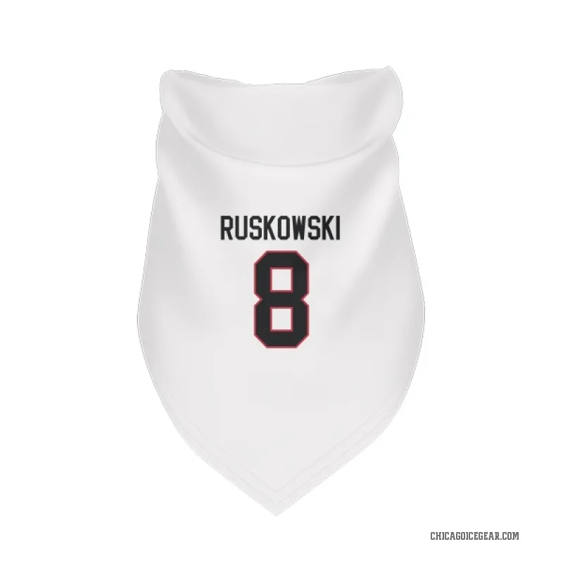 Terry Ruskowski  White Chicago Blackhawks  Cat & Dog Pet Bandana
