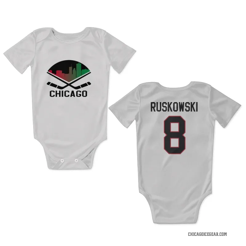 Terry Ruskowski  White Chicago Blackhawks  Newborn & Infant Bodysuit