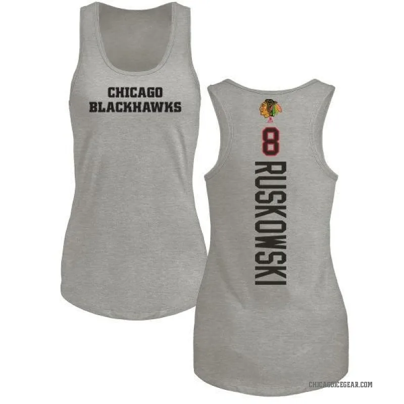 Terry Ruskowski Women's Ash Chicago Blackhawks Backer Tank Top -