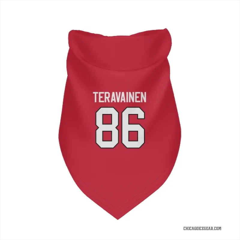 Teuvo Teravainen  Red Chicago Blackhawks  Cat & Dog Pet Bandana