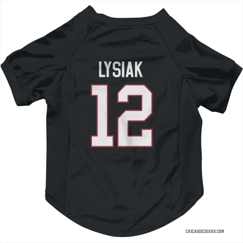 Tom Lysiak  Black Chicago Blackhawks  Cat & Dog Pet Jersey