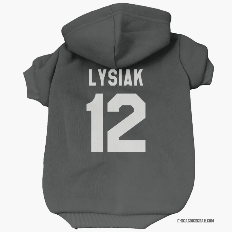 Tom Lysiak  Black White Chicago Blackhawks  Cat & Dog Pet Hoodie