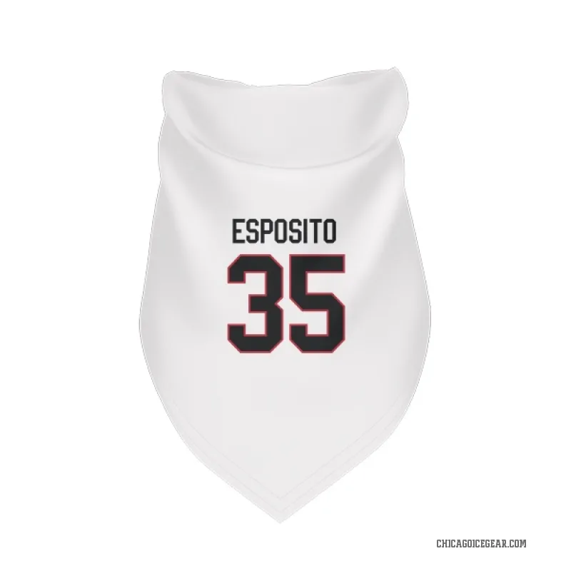 Tony Esposito  White Chicago Blackhawks  Cat & Dog Pet Bandana
