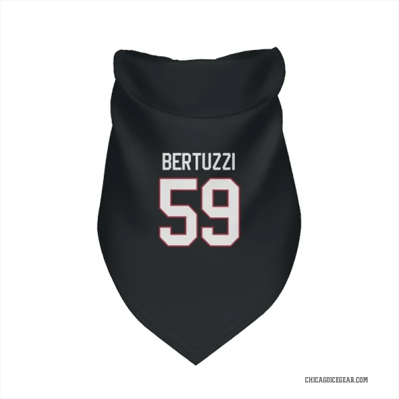 Tyler Bertuzzi  Black Chicago Blackhawks  Cat & Dog Pet Bandana