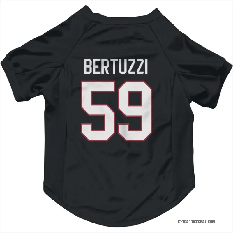 Tyler Bertuzzi  Black Chicago Blackhawks  Cat & Dog Pet Jersey