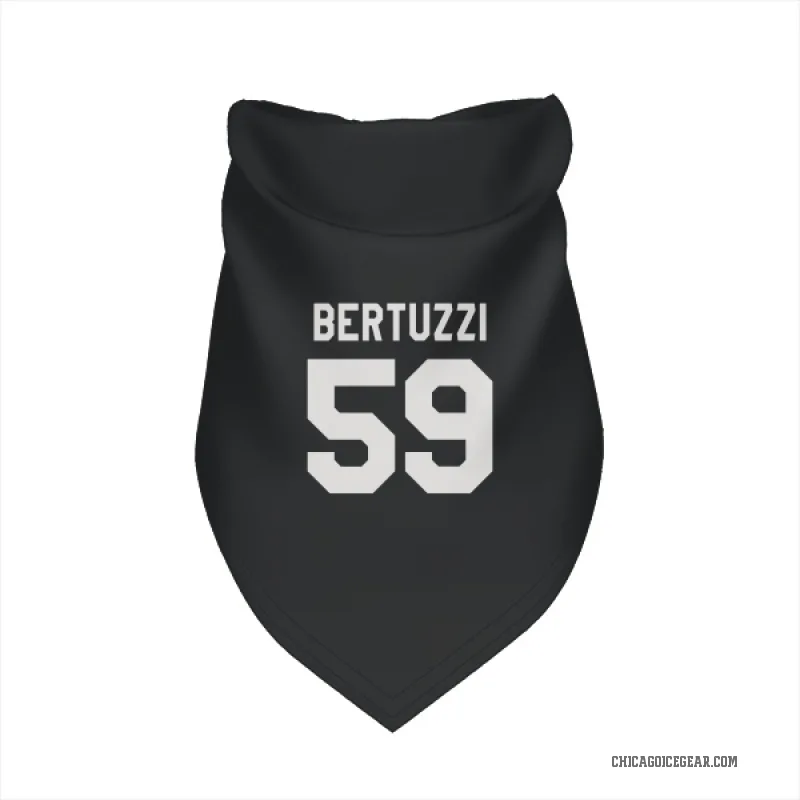 Tyler Bertuzzi  Black White Chicago Blackhawks  Cat & Dog Pet Bandana