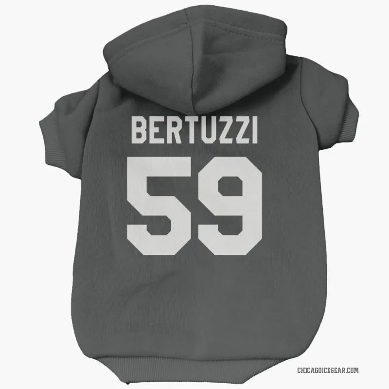 Tyler Bertuzzi  Black White Chicago Blackhawks  Cat & Dog Pet Hoodie