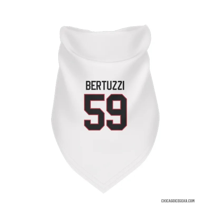 Tyler Bertuzzi  White Chicago Blackhawks  Cat & Dog Pet Bandana