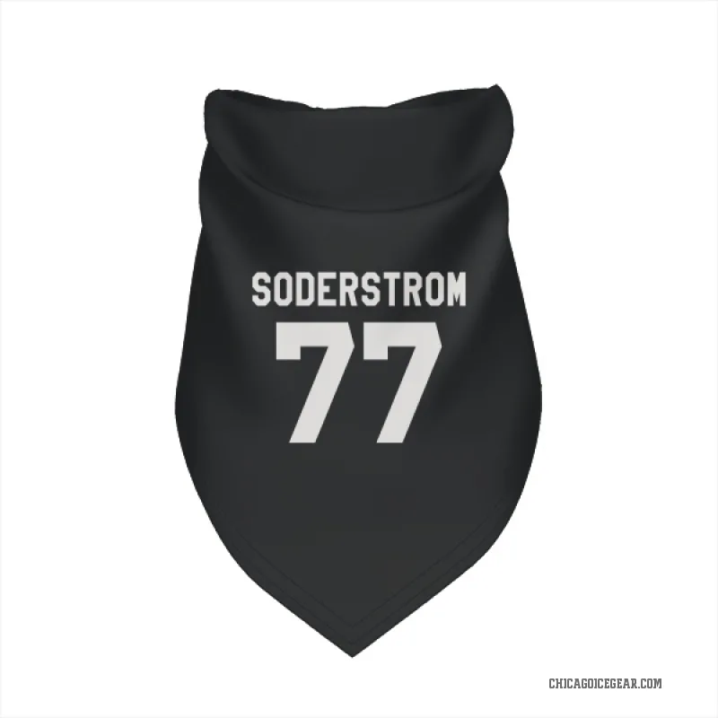 Victor Soderstrom Black White Chicago Blackhawks Cat & Dog Pet Bandana