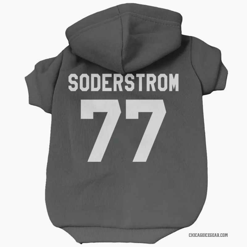 Victor Soderstrom Black White Chicago Blackhawks Cat & Dog Pet Hoodie