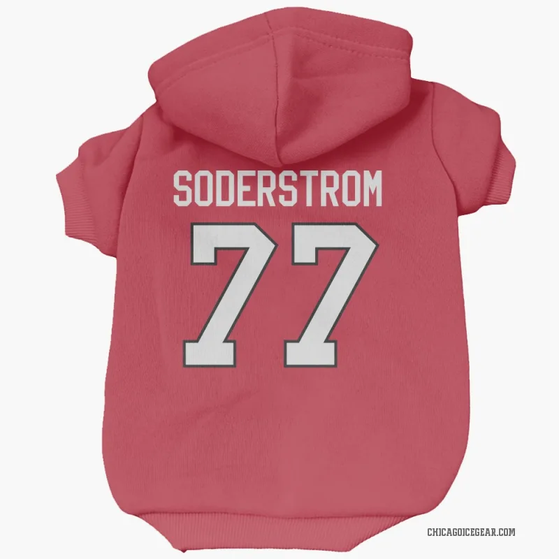 Victor Soderstrom Red Chicago Blackhawks Cat & Dog Pet Hoodie