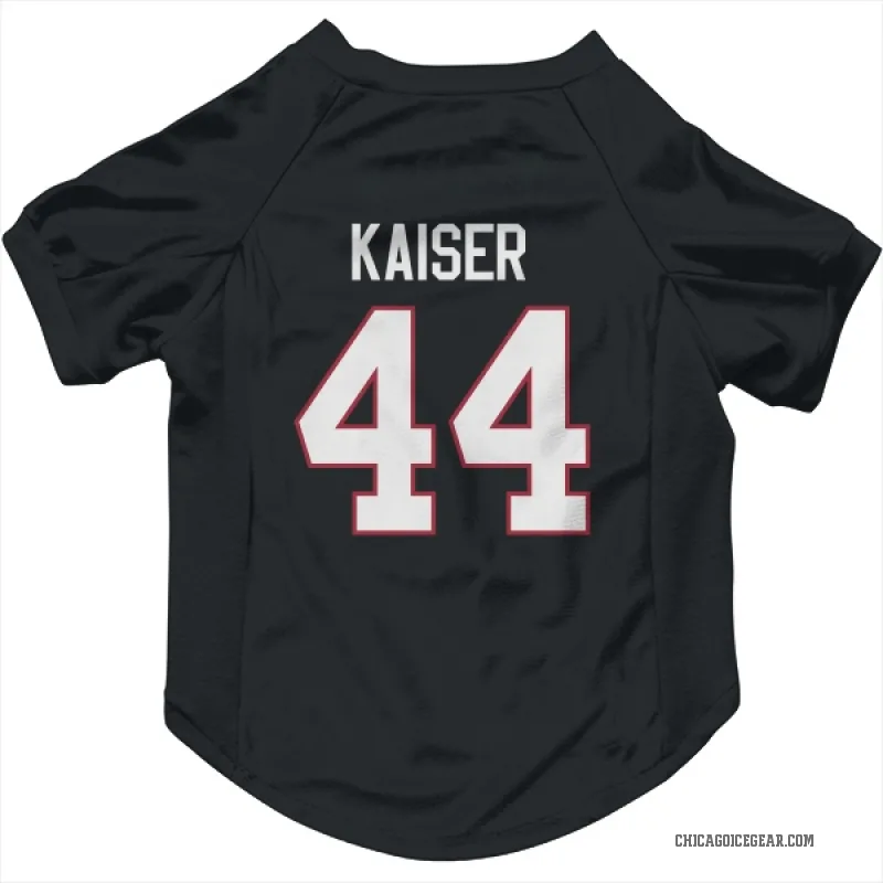 Wyatt Kaiser  Black Chicago Blackhawks  Cat & Dog Pet Jersey