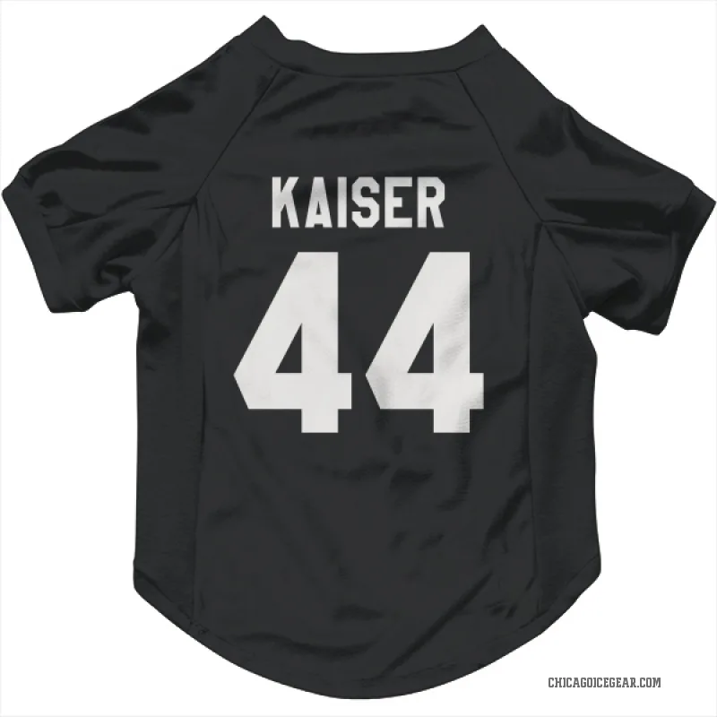 Wyatt Kaiser  Black White Chicago Blackhawks  Cat & Dog Pet Jersey