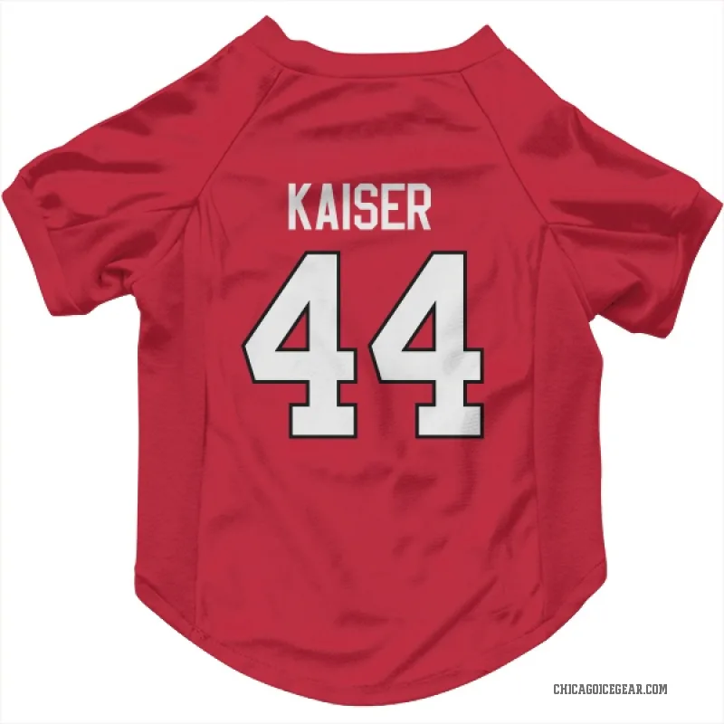 Wyatt Kaiser  Red Chicago Blackhawks  Cat & Dog Pet Jersey