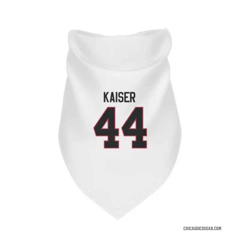 Wyatt Kaiser  White Chicago Blackhawks  Cat & Dog Pet Bandana