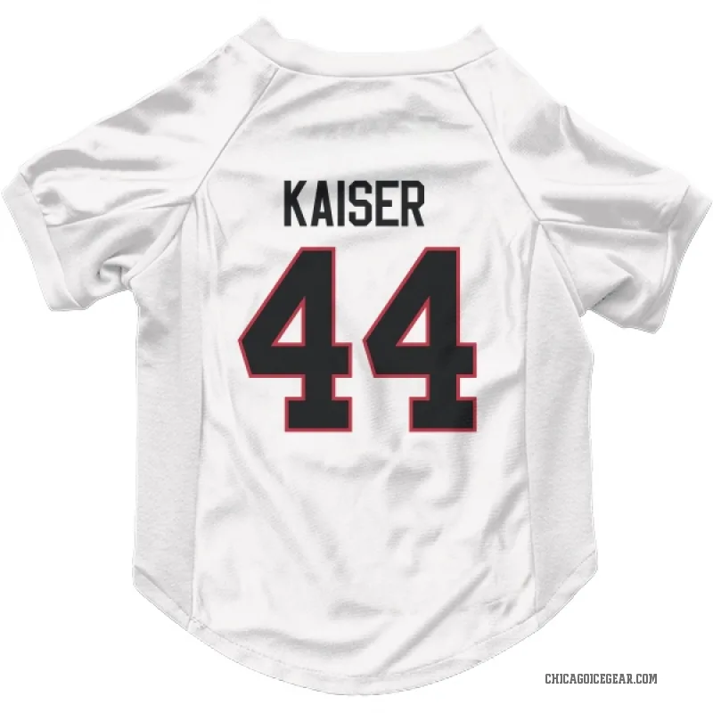 Wyatt Kaiser  White Chicago Blackhawks  Cat & Dog Pet Jersey