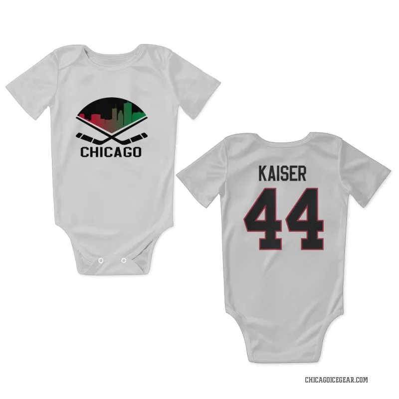 Wyatt Kaiser  White Chicago Blackhawks  Newborn & Infant Bodysuit
