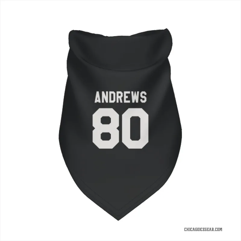 Zach Andrews  Black White Chicago Blackhawks  Cat & Dog Pet Bandana