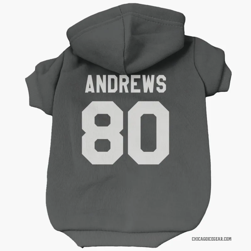 Zach Andrews  Black White Chicago Blackhawks  Cat & Dog Pet Hoodie