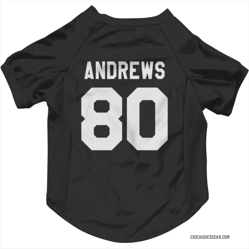 Zach Andrews  Black White Chicago Blackhawks  Cat & Dog Pet Jersey