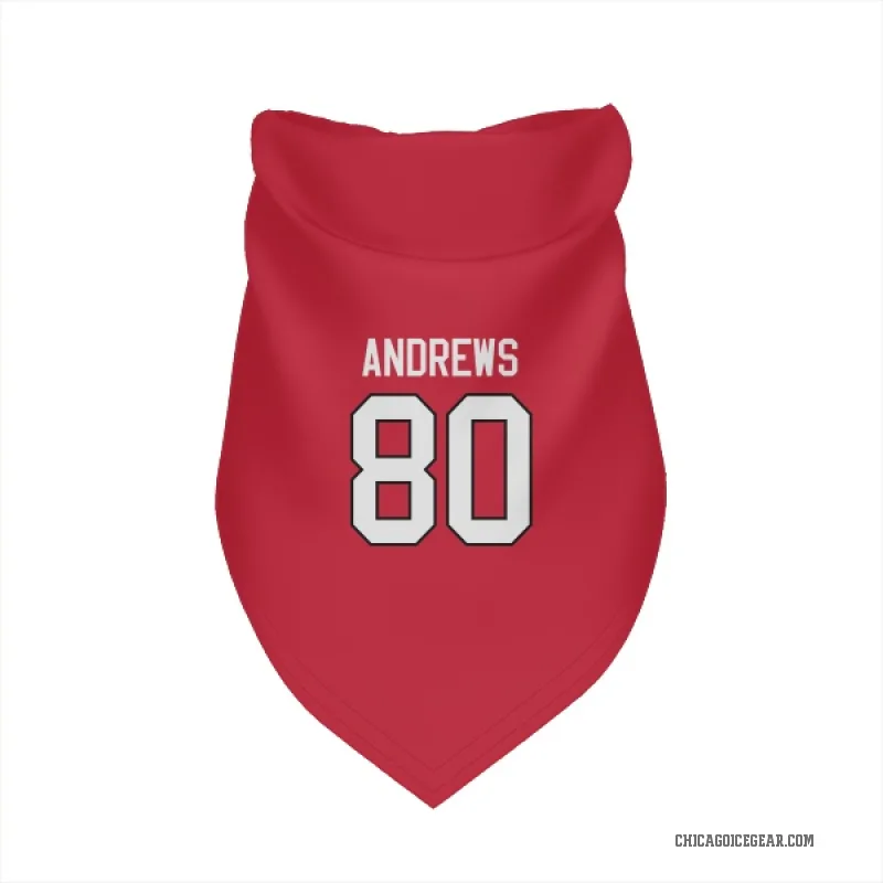 Zach Andrews  Red Chicago Blackhawks  Cat & Dog Pet Bandana