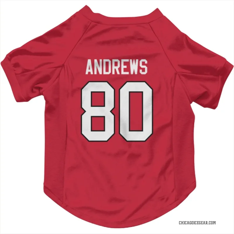 Zach Andrews  Red Chicago Blackhawks  Cat & Dog Pet Jersey